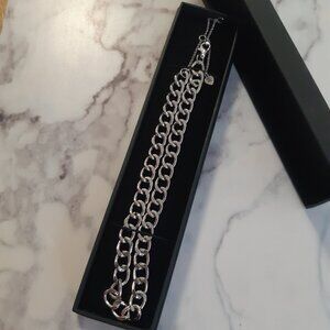 ALDO Vintage / Archive Chunky Chain Necklace - Silver Tone
